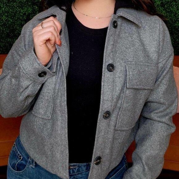 Fleece Crop Jacket - Picture 2 of 3